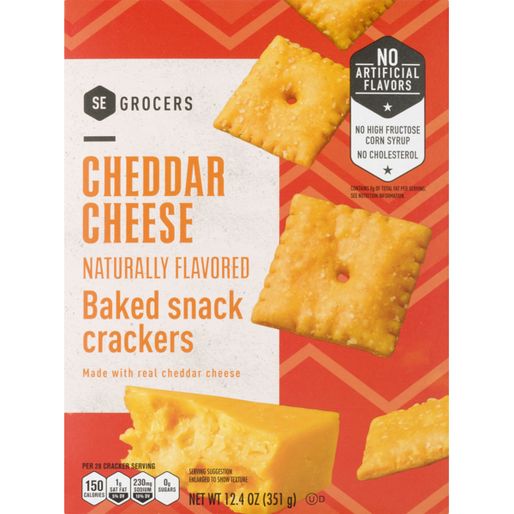 Cheez-It White Cheddar Cheese Crackers, Baked Snack Crackers, 7 oz (12 4 oz)