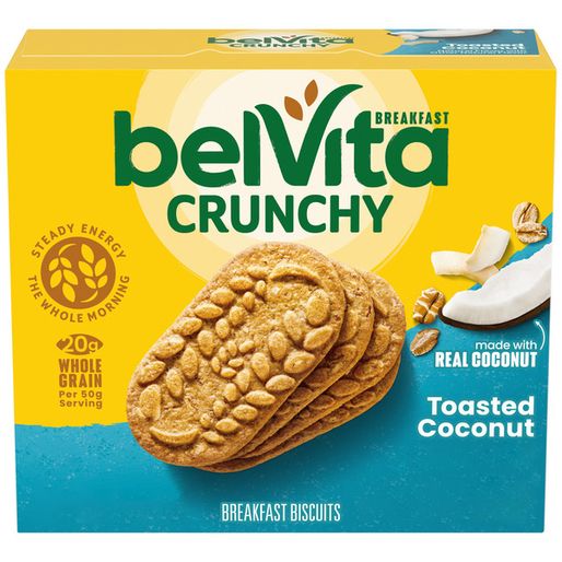 BELVITA Breakfast Bars Biscuits, Toasted Coconut 8.8 oz (8 8 oz)