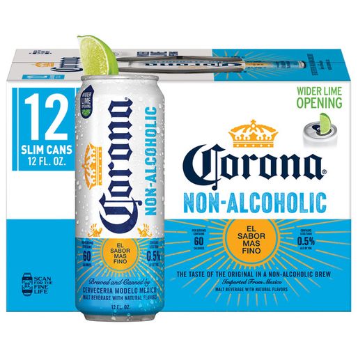Corona Non-Alcoholic Malt Beverage Mexican Import Brew Cans (12 fl oz)