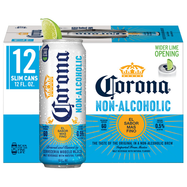 Corona Non-Alcoholic Malt Beverage Mexican Import Brew Cans (12 fl oz)