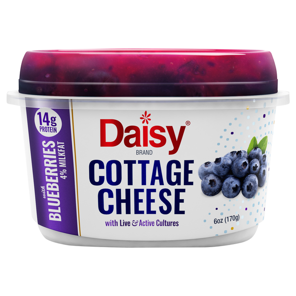 Daisy 4% Milkfat with Blueberries Cottage Cheese (5 3 oz)