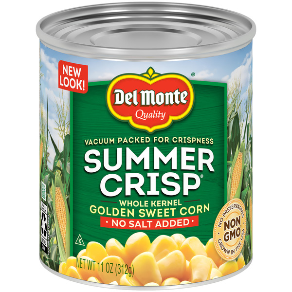 Del Monte No Salt Added Whole Kernel Golden Sweet Corn (11 oz)