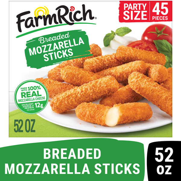 Farm Rich Breaded Mozzarella Cheese Sticks (28 oz)