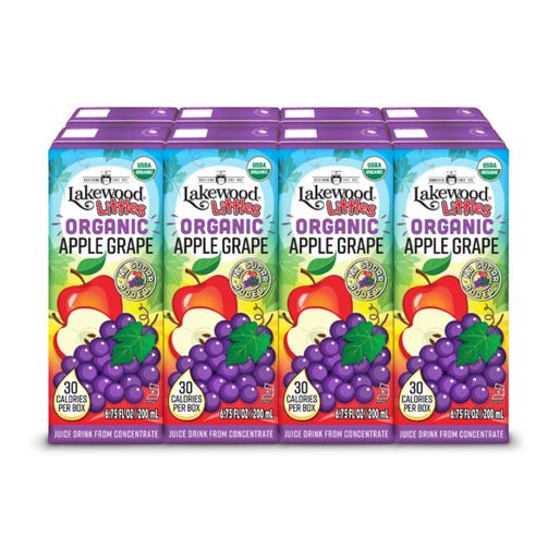 Lakewood Littles Organic Apple Grape Juice Boxes (51867143 l)