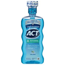 ACT Fluoride Mouthwash, Anticavity, Restoring, Cool Mint (500 ml)