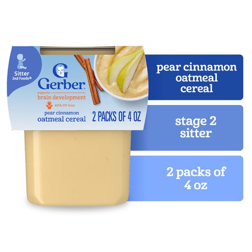 Gerber Stage 2 Baby Food Oatmeal Banana Cereal Baby Oatmeal Cereal (20086970 g)