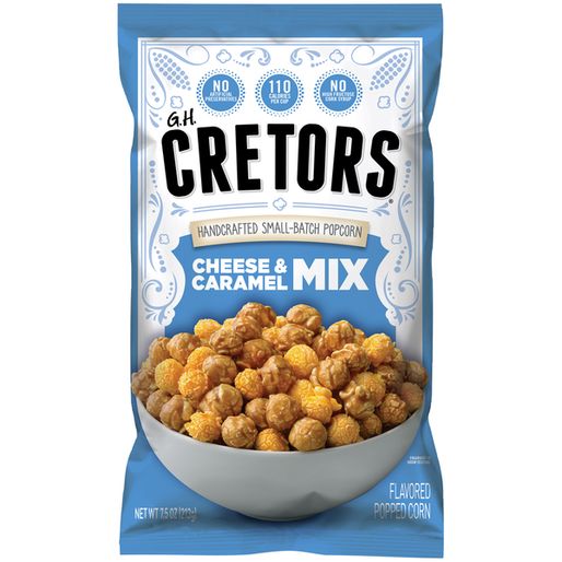 GH Cretors Flavored Popped Corn, Cheese &amp; Caramel Mix (7 5 oz)