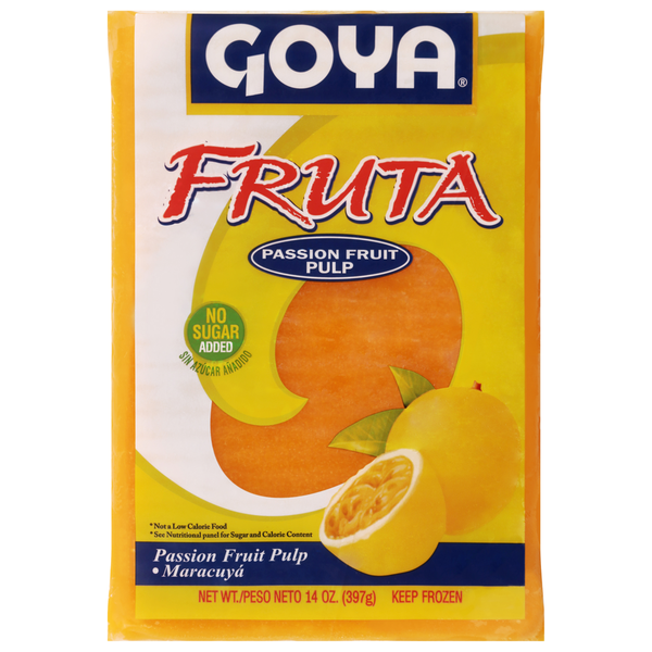 Goya No Sugar Added Passion Fruit Pulp (18 0 oz)
