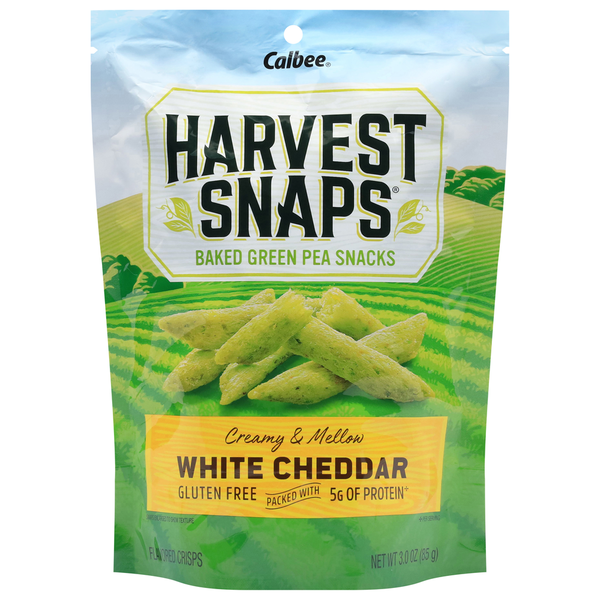 Harvest Snaps Baked Green Pea Snacks, White Cheddar (3 25 oz) - Available at Mega Groceries on StoresGo