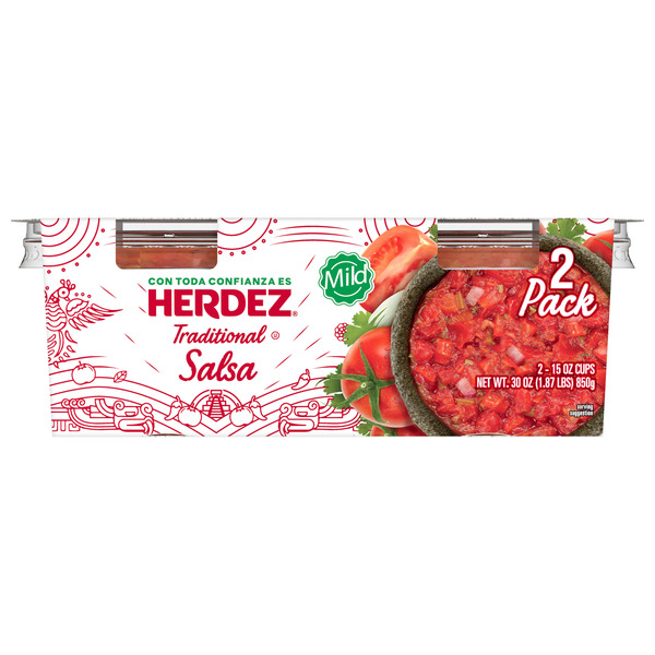 Herdez Traditional Salsa Mild Cup (15 oz)