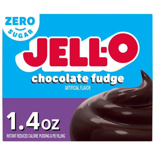 Jell-O Zero Sugar Chocolate Fudge Instant Pudding &amp; Pie Filling (1 4 oz)