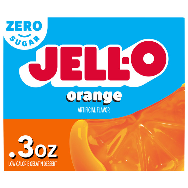 Jell-O Zero Sugar Orange Flavor Gelatin (0 3 oz)