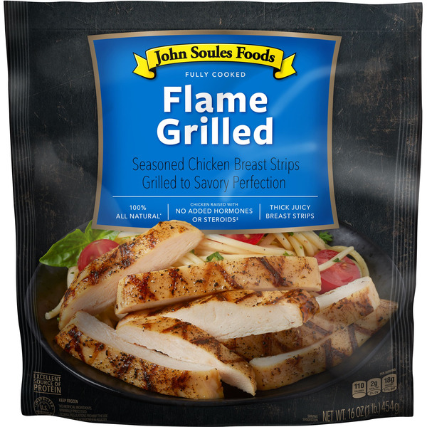 John Soules Foods Flame Grilled Chicken Strips, Frozen (25 5 oz)