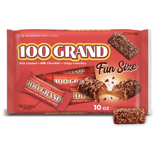 100 Grand Fun Size Candy Bars (10 4 oz)