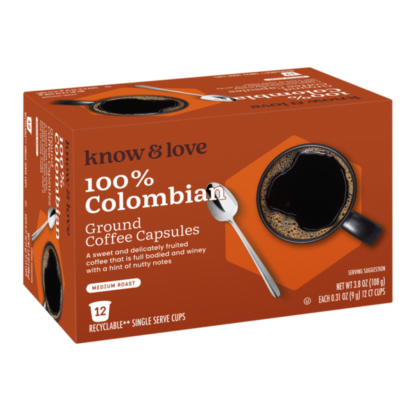 know & love Colombian Single Serve Coffee (12 ct)