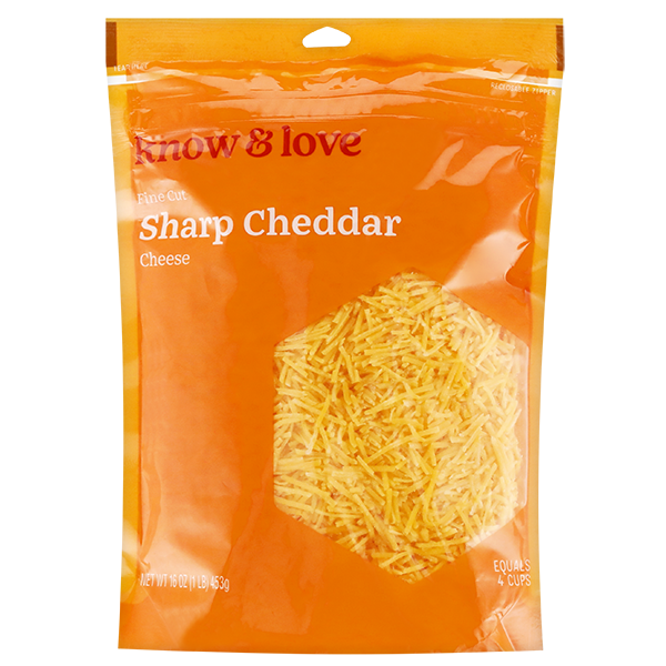 know &amp; love Fancy Sharp Shredded Cheddar Cheese