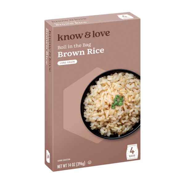 know &amp; love Instant Brown Rice Boil-in-Bag (6 9 oz)