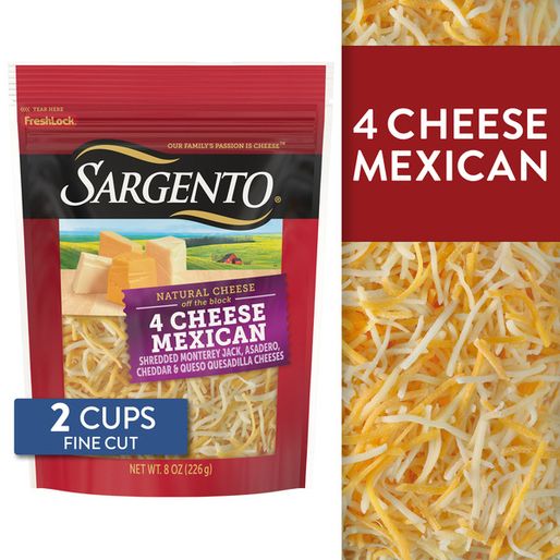 Sargento Off The Block 4 Cheese Mexican Fine Cut Shredded Cheese (89439 gal)