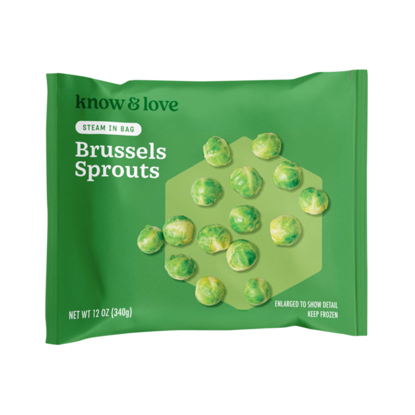 know &amp; love Steam Brussel Sprouts (12 oz)