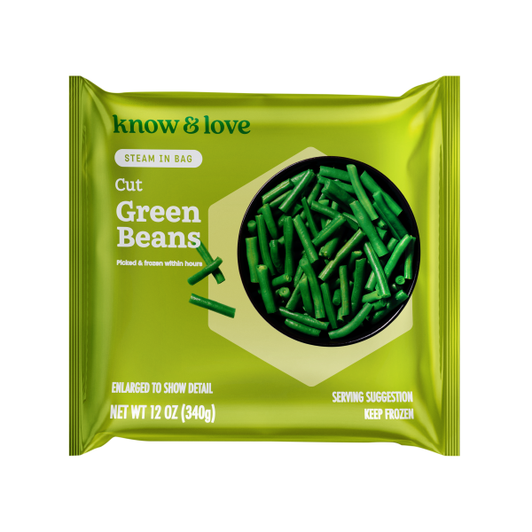 know &amp; love Steam Cut Green Beans (12 oz)