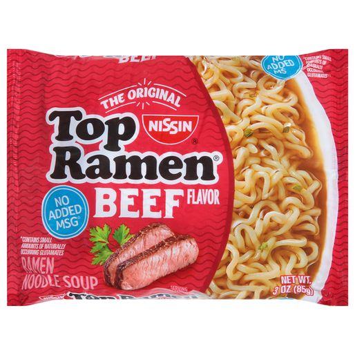 Nissin Ramen Noodle Soup, Beef Flavor
