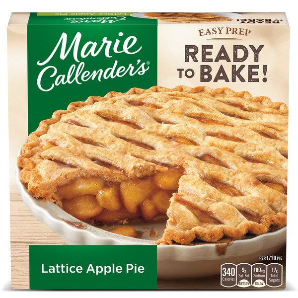 Marie Callender's Lattice Apple Pie Ready to Bake Frozen Dessert (25 5 oz)