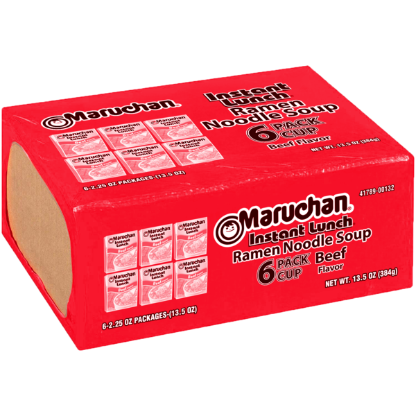 Maruchan Instant Lunch Ramen Noodles, Beef, 2.25 oz Cup