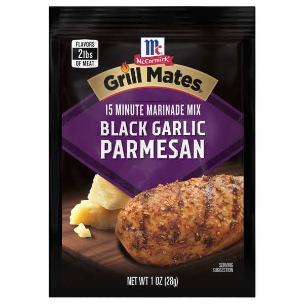 McCormick® GRILL MATES Black Garlic Parmesan Marinade Mix (1 oz)
