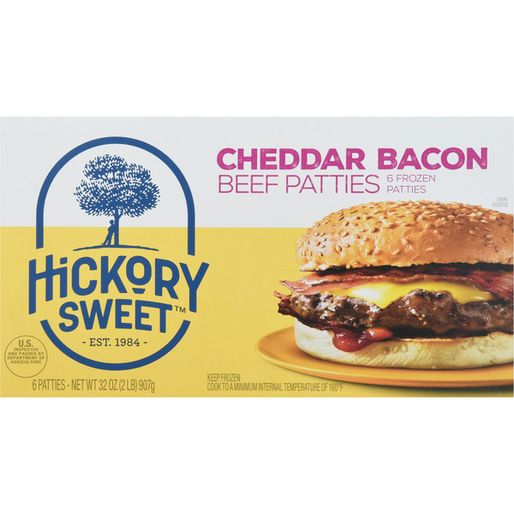Hickory Sweet Beef Bacon Cheddar Patty (32 oz)