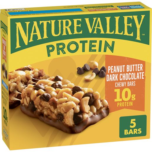 Nature Valley Protein Peanut Butter Dark Chocolate Chewy Snack Bars (5 28 oz)