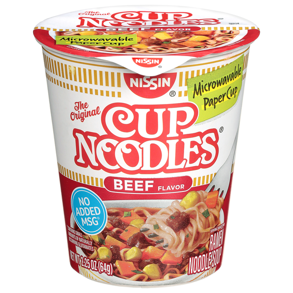 Nissin Beef Flavor Cup Noodles (9 5 oz)
