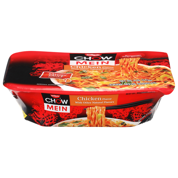 Nissin Chow Mein Noodles, Chicken Flavor, Restaurant Style (4 6 oz)