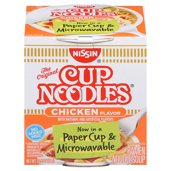 Nissin Cup Noodles Chicken Flavor Ramen Noodle Soup (2 25 oz)