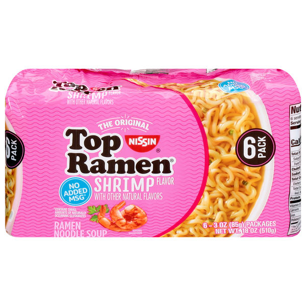Nissin Shrimp Flavor Ramen Noodle Soup (3 1 oz)