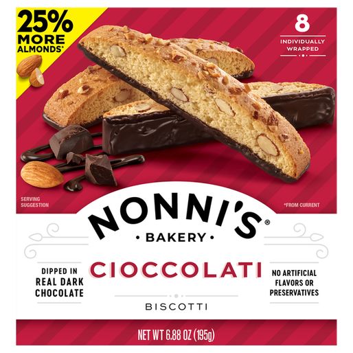 Nonni's Biscotti, Cioccolati (6 88 oz) - Available at Mega Groceries on StoresGo