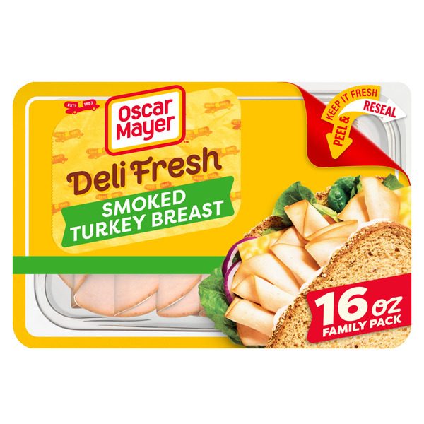 Oscar Mayer Deli Fresh Cracked Black Pepper Turkey Breast Sliced Sandwich Lunch Meat (1 lb)
