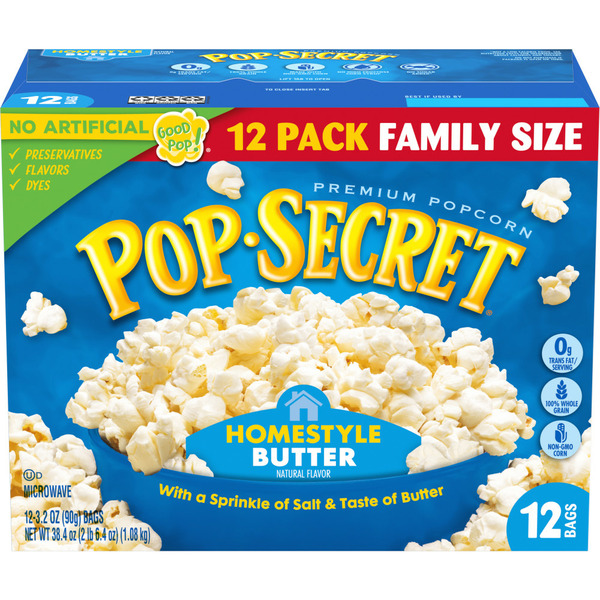 Pop Secret Premium Popcorn Homestyle (3 2 oz)
