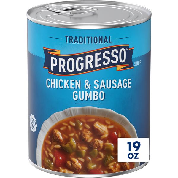 Progresso Traditional Chicken and Sausage Gumbo Canned Soup (19 000 oz)