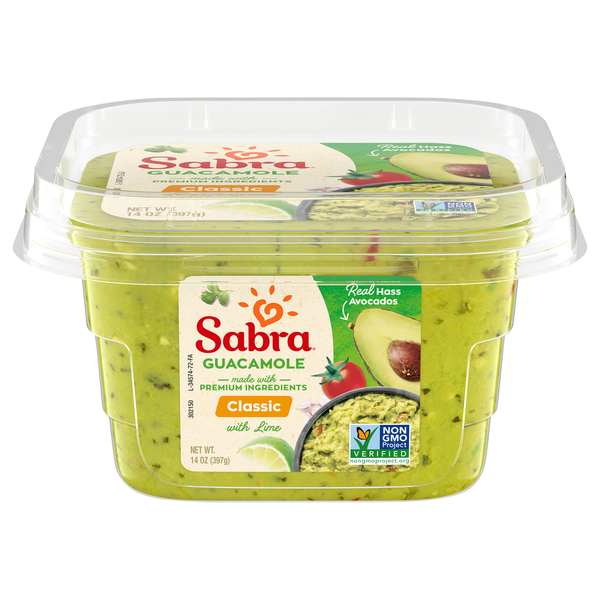 Sabra Guacamole, with Lime, Classic (14 oz)