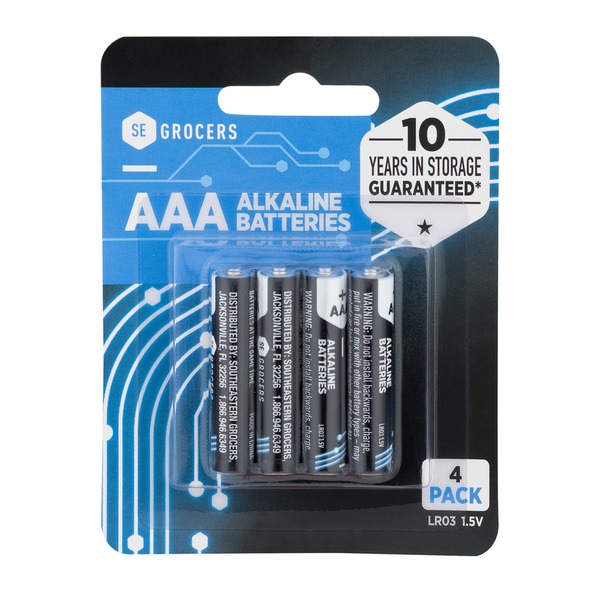 SE GROCERS Batteries AAA (4 pk)