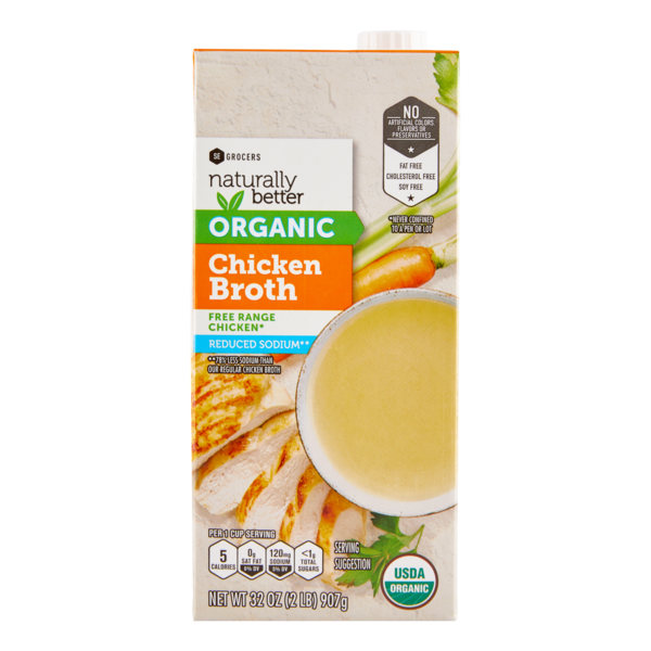 SE GROCERS Broth Chicken Reduced Sodium (32 oz)