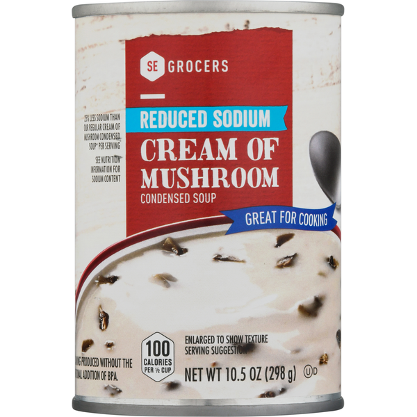 SE GROCERS Condensed Soup Cream of Mushroom Reduced Sodium (8 oz)