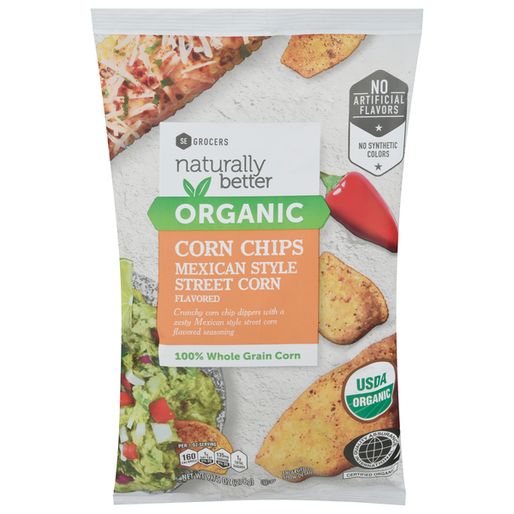 SE GROCERS Corn Chips, Organic, Mexican Style, Street Corn