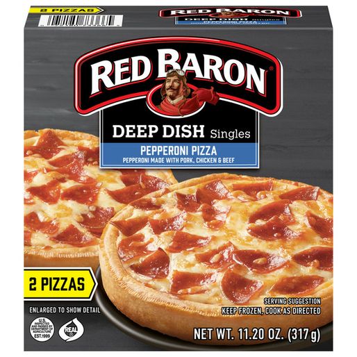 Red Baron Deep Dish Singles Pepperoni Pizzas (17 89 oz)