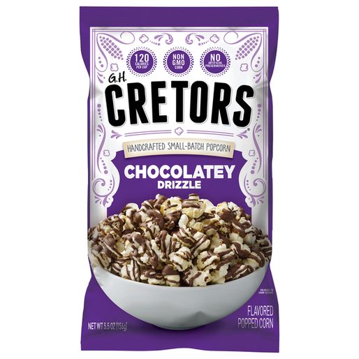 GH Cretors Popcorn, Small-Batch, Handcrafted, Chocolatey Drizzle (3 2 oz)