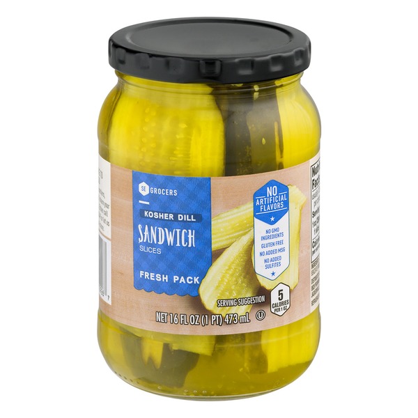 SE GROCERS Sandwich Slices Fresh Pack Kosher Dill (16 0 fl oz)