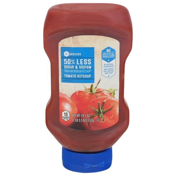 SE GROCERS Tomato Ketchup 50% Less Sugar &amp; Sodium (14 oz)