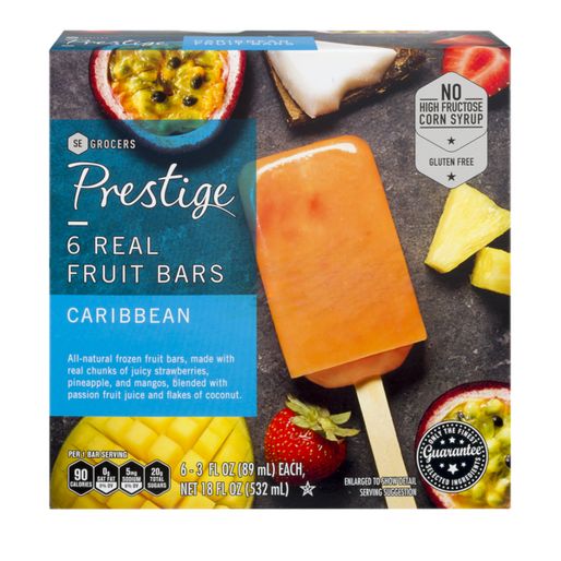 Prestige Caribbean Mix Frozen Fruit Bars (6 ct)