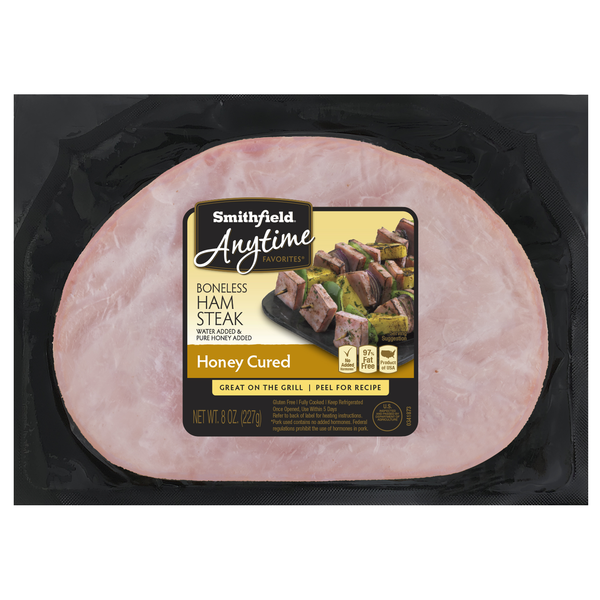 Smithfield Honey Cured Boneless Ham Steak (18 4 oz)