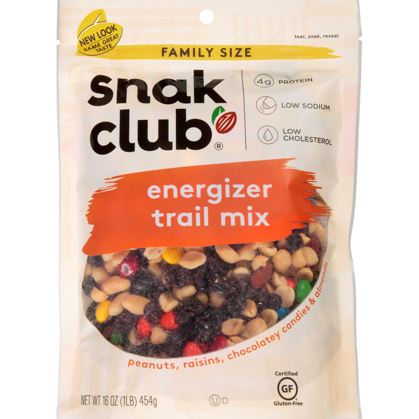 Snak Club Trail Mix, Energizer, Family Size (16 oz)